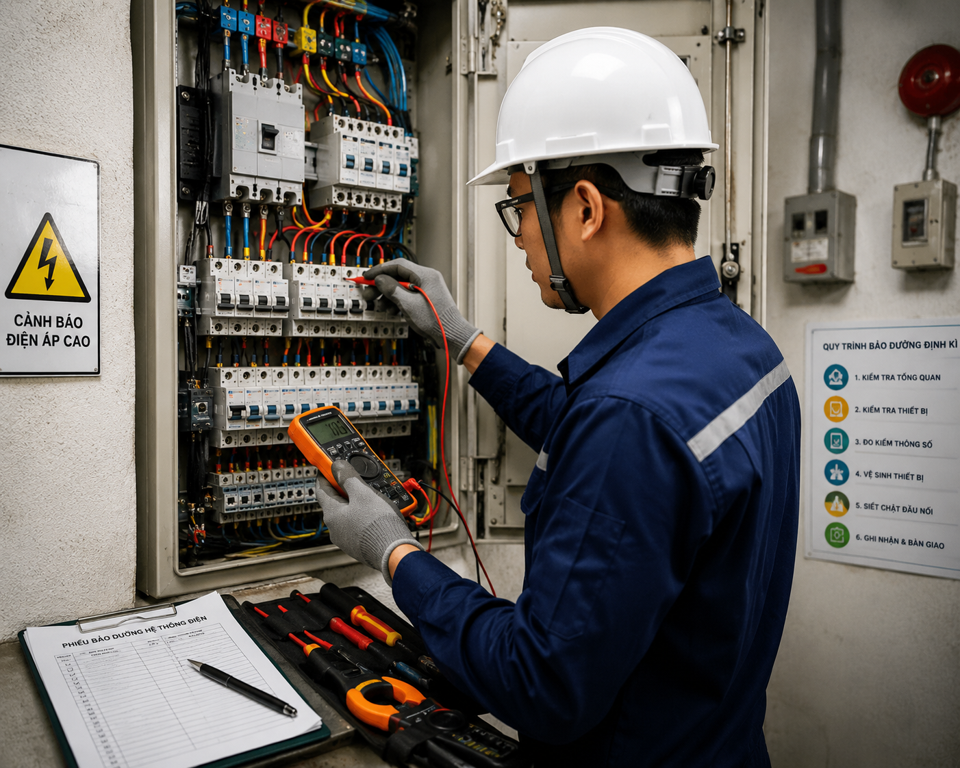 Bảo dưỡng hệ thống điện đình kỳ