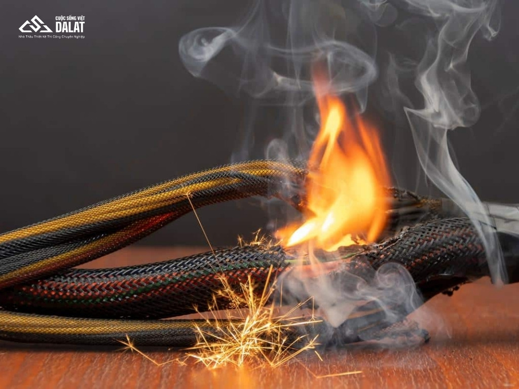 Cháy dây điện âm tường
