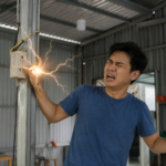 Giật điện tại nhà tôn