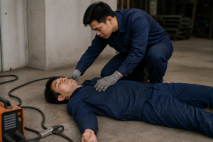 Kiểm tra tình trạng của nạn nhân