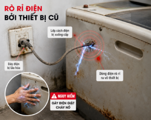 Thiết bị cũ rò rỉ điện Thiết bị cũ rò rỉ điện
