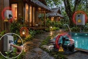 Vị trí rò rỉ điện nguy hiểm