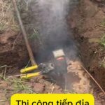Thi công đóng cọc tiếp địa xuống đất đúng kỹ thuật